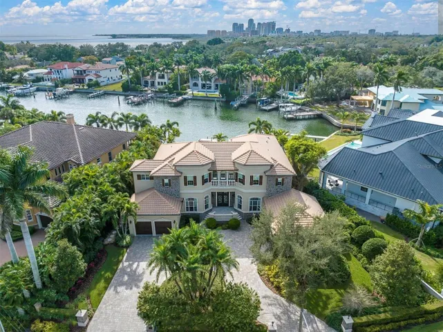 Aerial view of home