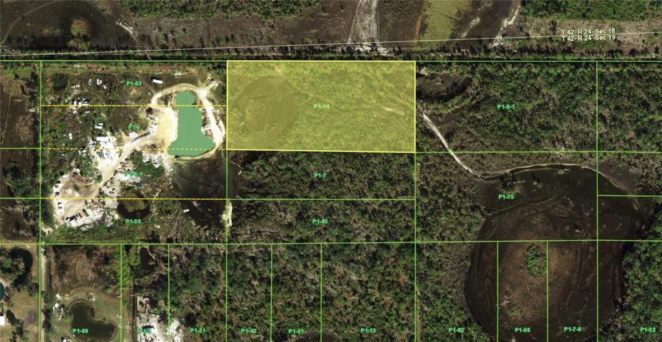 Plat map of five acres