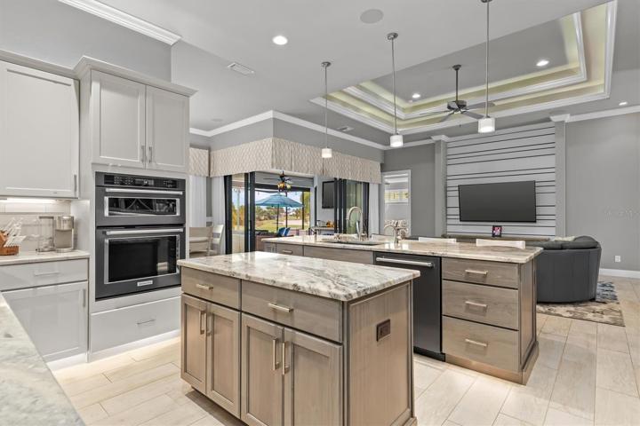 Plenty of room to cook and entertain with multiple work surfaces.