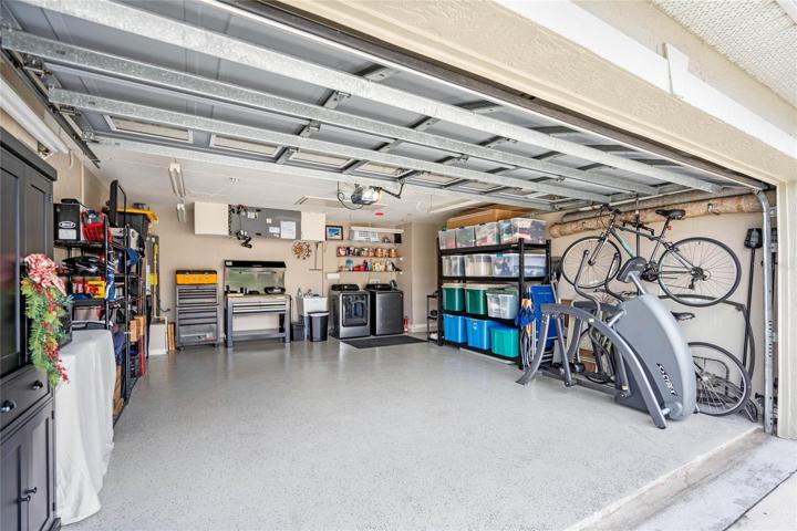 Garage Features a Utility Sink