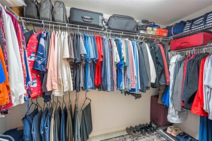 Walk in Master Bedroom Closet