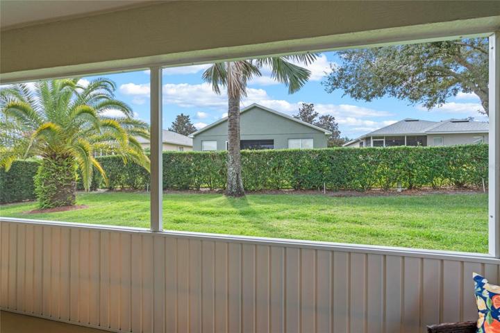 The half wall in the lanai will lend a sense coziness & privacy
