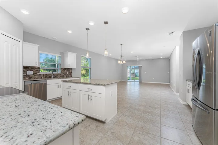 Kitchen to family room