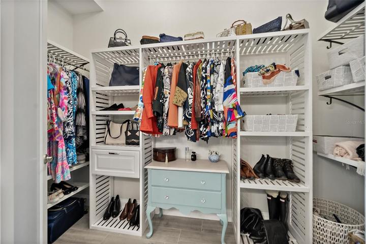 One of 2 Master Bedroom Closets w/Built-ins