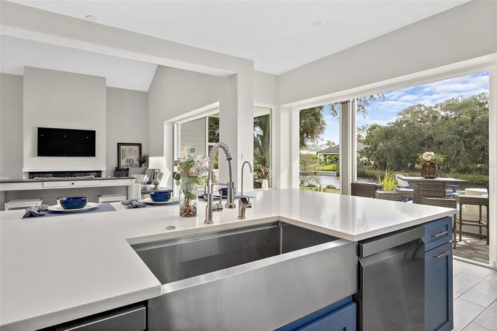 Custom Farmers Sink & Sliders to Lanai