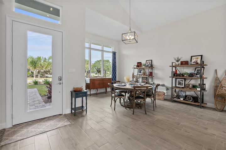 Front Door Entry into Grand Open Floor Plan