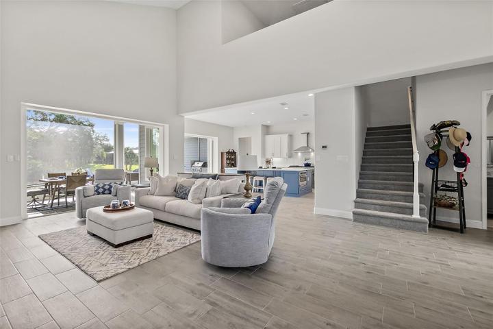 Family Room w/2 Story Vaulted Ceiling