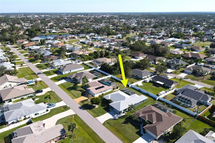 Aerial view of home