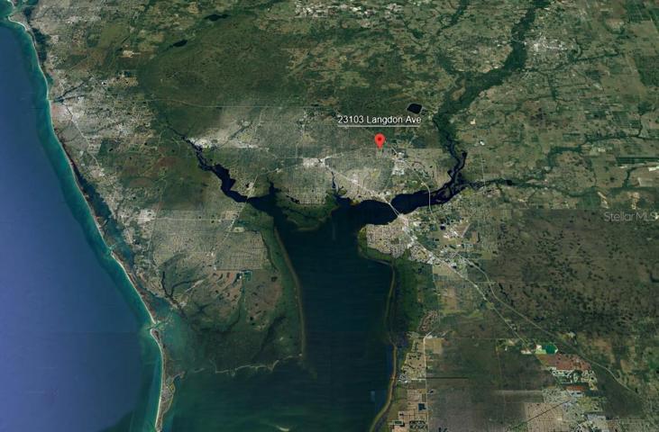 Wide aerial view of home's location in Charlotte County