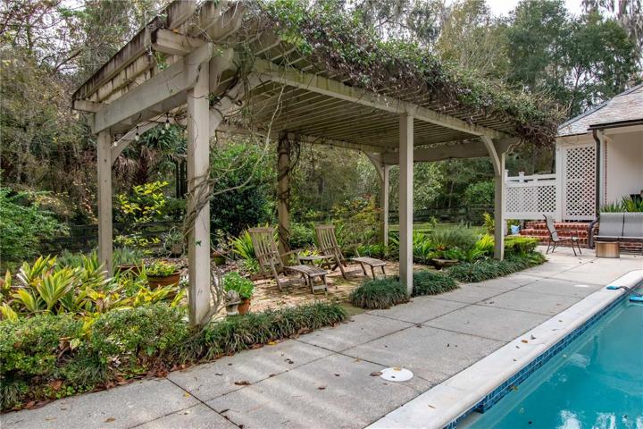 Peaceful gazebo.