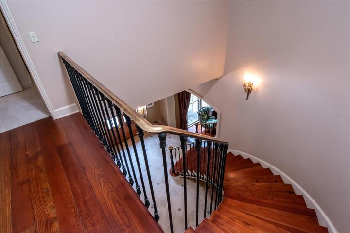Upper staircase and landing.