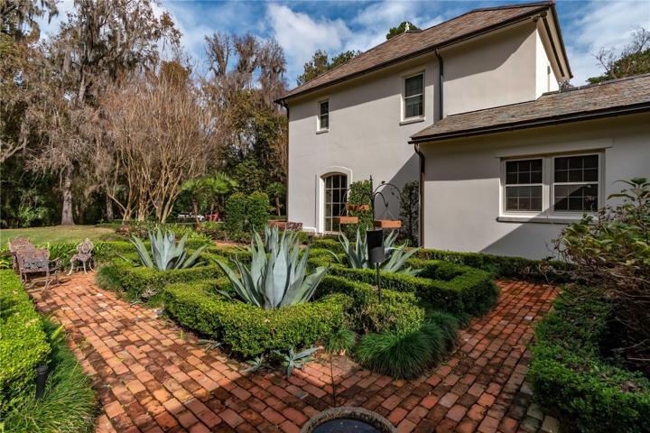 Side garden and home.