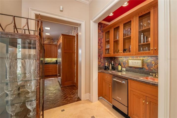 A bar suitable for entertaining.