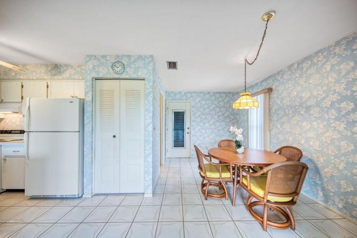 Larger dining area with door to garage~