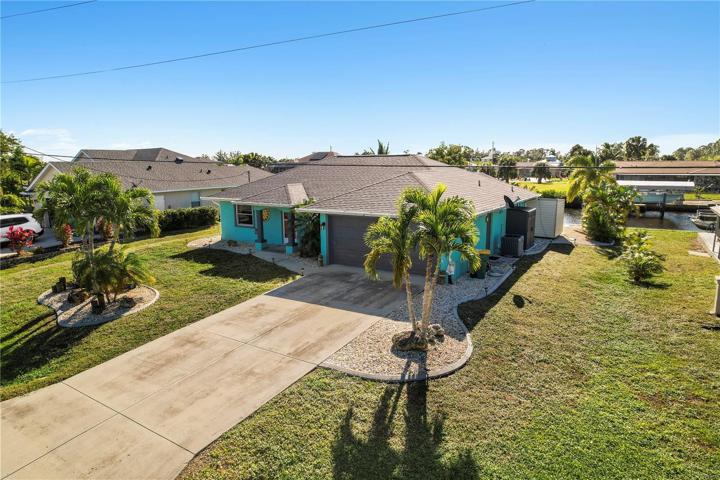 Angled Drone Shot of Front of Home