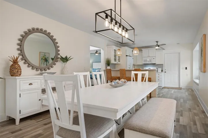 Dining room/Kitchen with open living