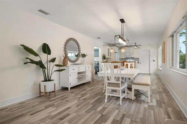 Dining room/Kitchen with open living