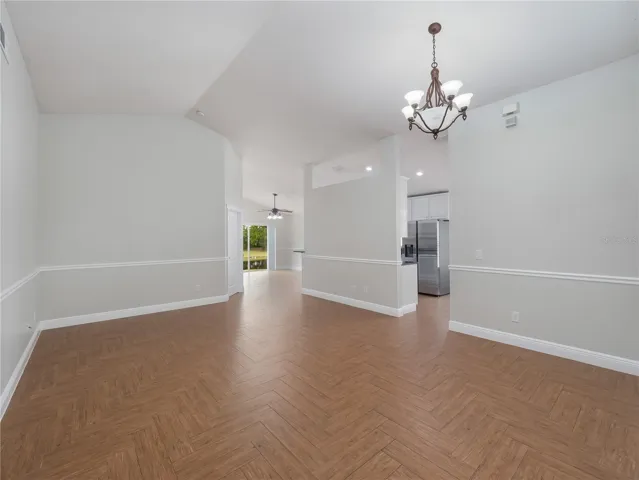 Front door and Dining Room