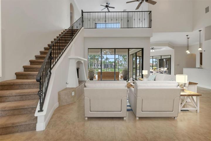 Virtually Staged Formal Living Room