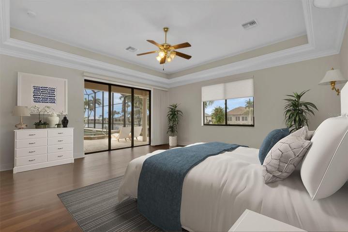 Virtually Staged Primary Bedroom