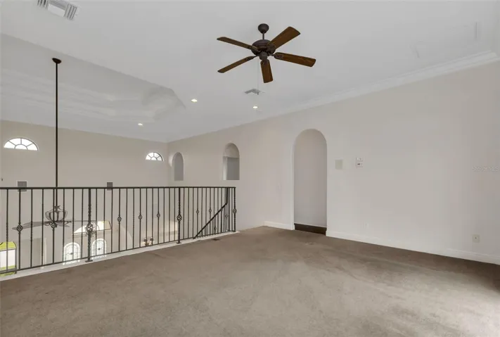 Loft - view toward stairs and front of property