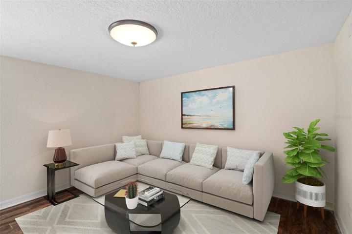 Family room/bonus room - virtual staging