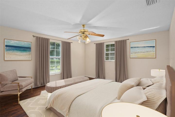 Primary Bedroom - virtual staging