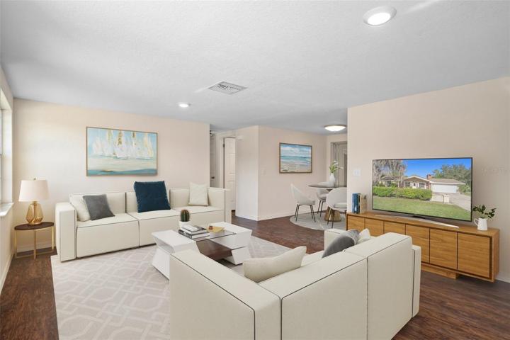 Living room - virtual staging