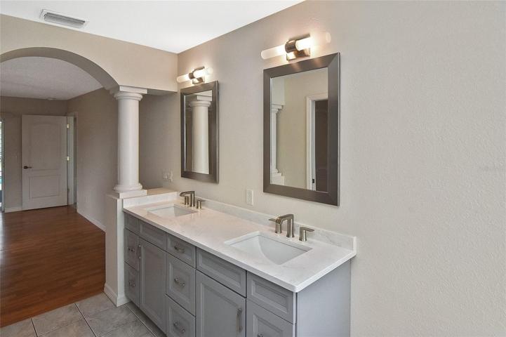 DOUBLE VANITY MASTER BATH