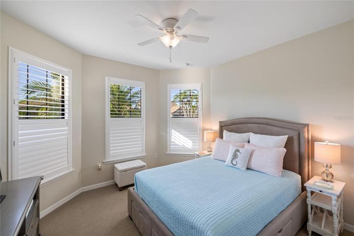Upgraded elevation adds the bump out in the 2nd bedroom with extra windows and light.