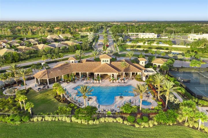 Clubhouse, fitness center, barefoot bar, and fire pit.