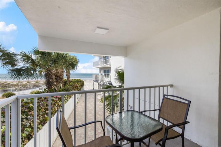 Private balcony off primary