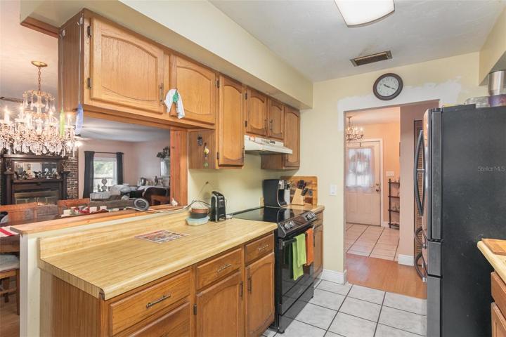 Kitchen into Dining Room