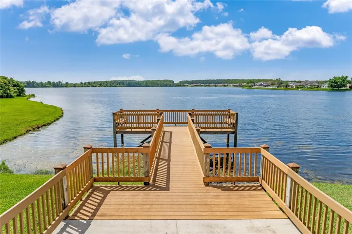 Fishing Pier in B E U A T I F U L Big Hawk Lake Recreation Center