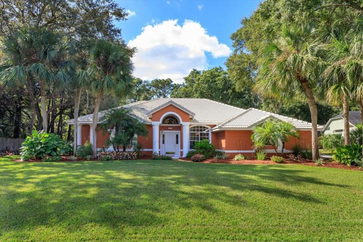 4 bedroom, 3 bathroom single story split plan featuring 2744 sq ft