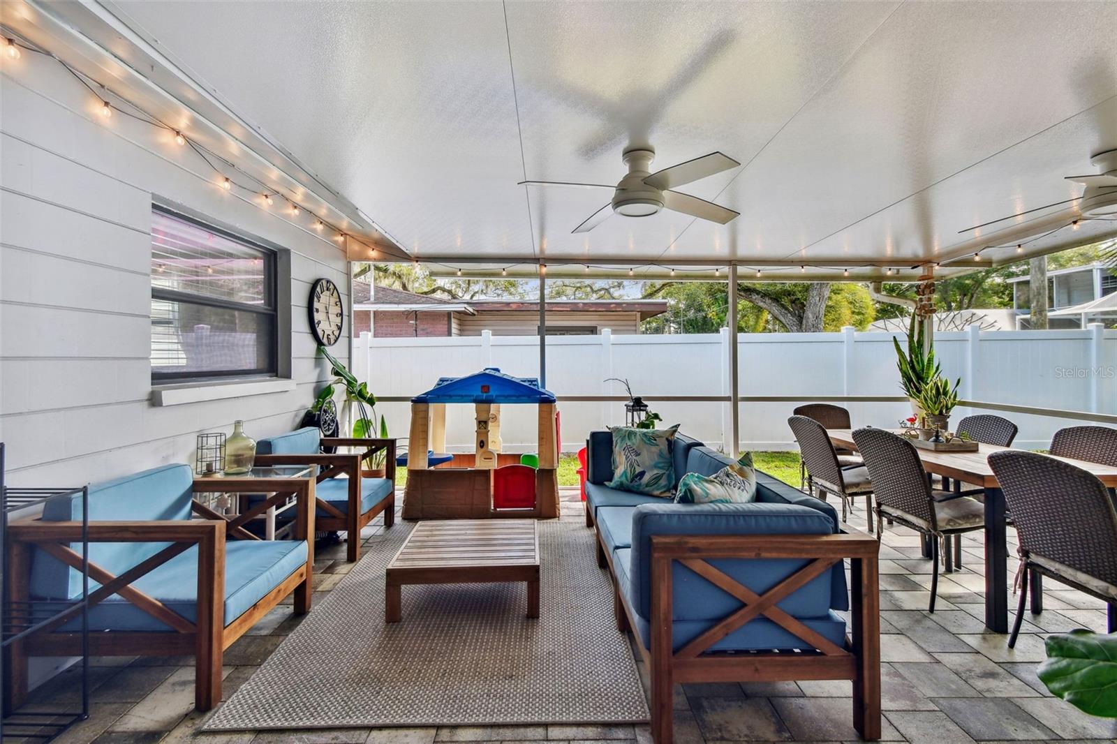 Screened lanai