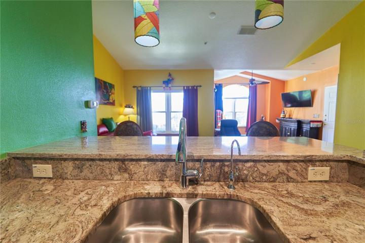 Kitchen/looking into Living