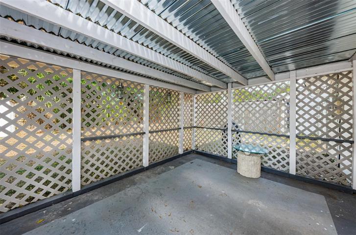 Screened lanai area.