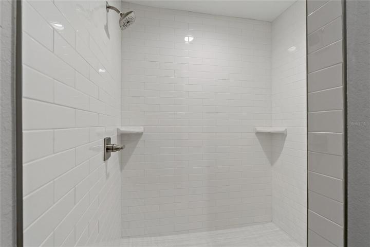 Master shower