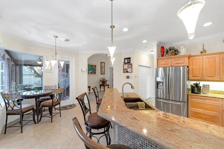 Beautiful granite, stainless appliances