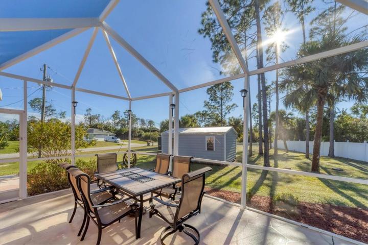 Extended lanai, solar outside lighting