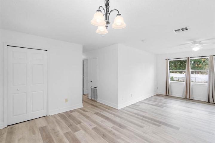 Living room and hall to bedrooms