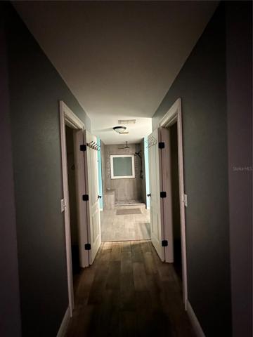 View from primary into bathroom