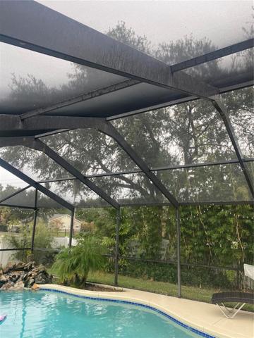 Enclosed pool area