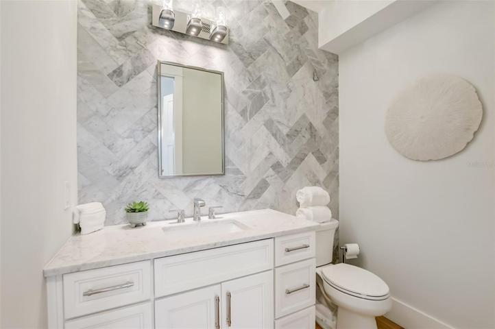 Second floor 1/2 bath for guests