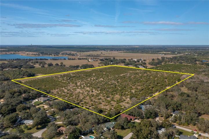 Aerial view looking SW