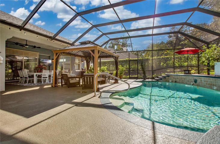 Plenty of room on the pool deck for catching the sun - and this is with the 3 seating areas!
