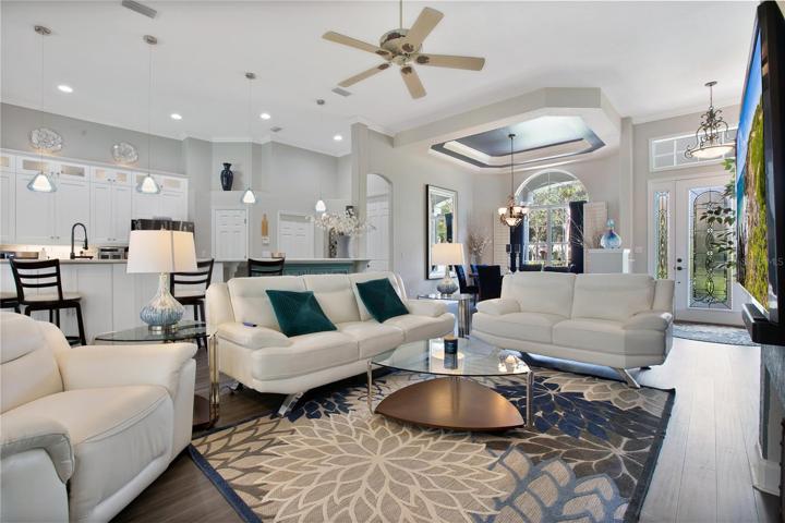 A view across the living room to the rest of the main area.