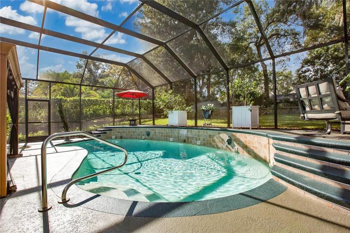 The perfect size pool for cooling off and enjoying the weather