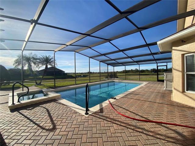 Pool overlooking the golf course